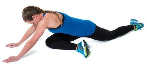 woman doing stretching